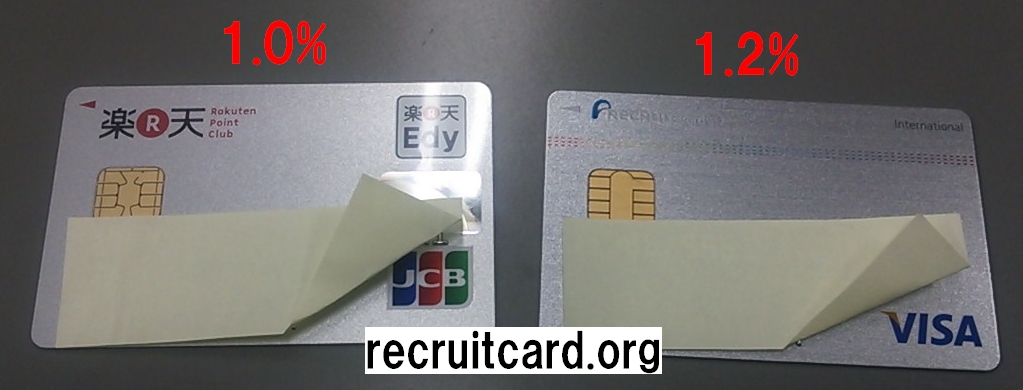 楽天カードとリクルートカード